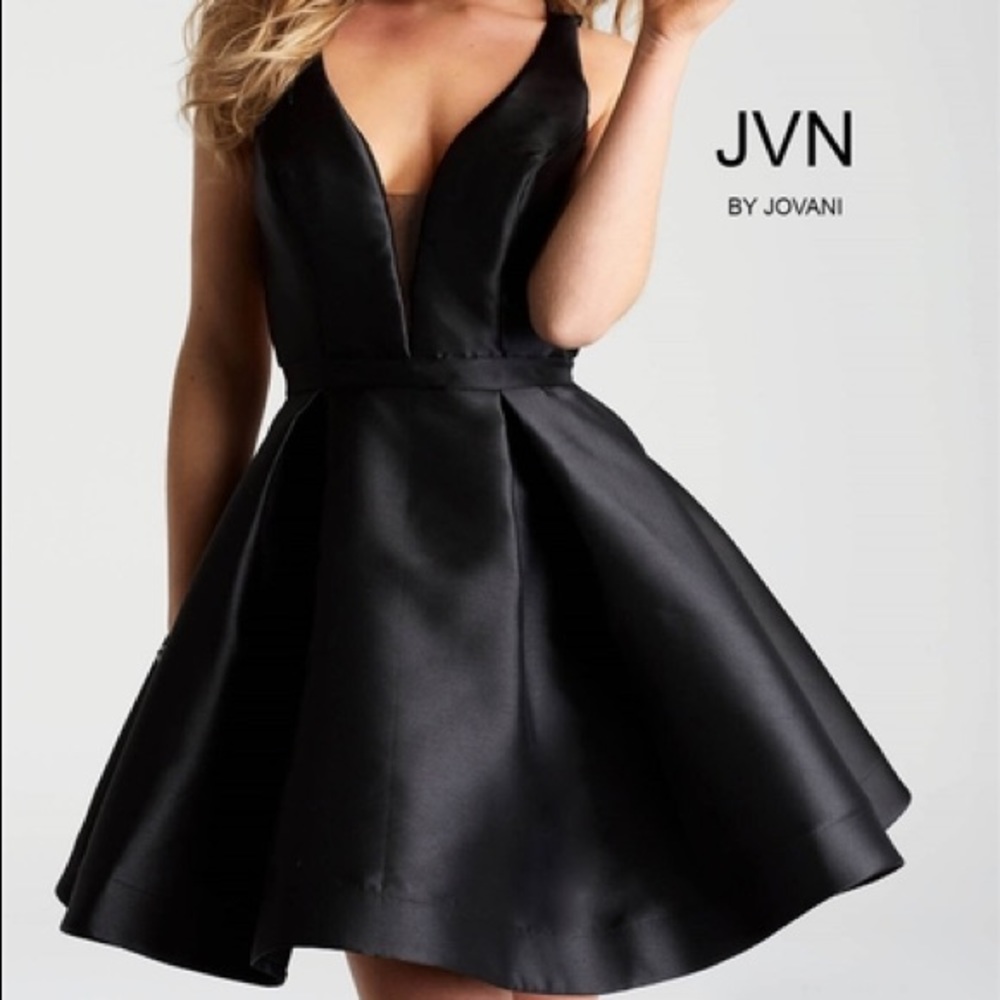 JVN by Jovani Black Cocktail Dress